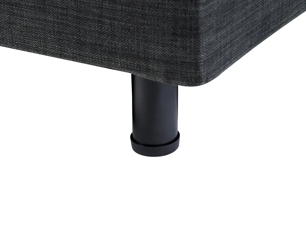 Adjustable Bed without Headboard Fabric DUKE 160 x 200 cm (EU King Size) Dark Grey_951870