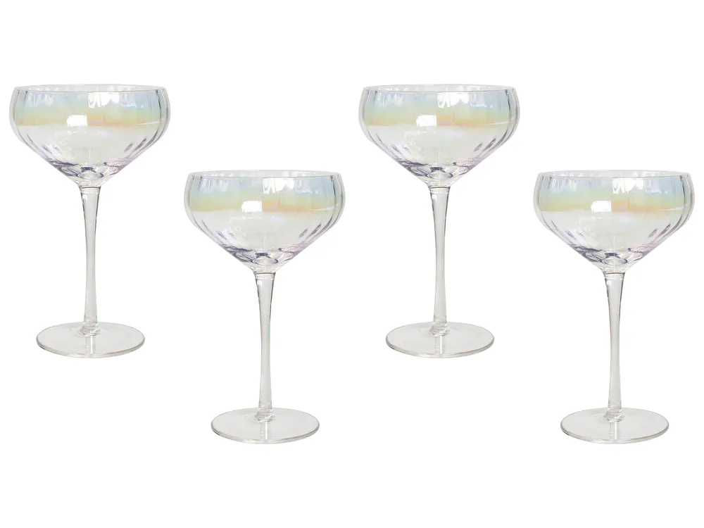 Zestaw 4 pucharków do szampana MORGANITE 300 ml Przezroczysty