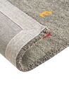 Tapis gabbeh en laine 160 x 230 cm gris SEYMEN_856097