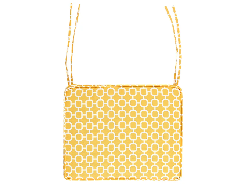 Set of 6 Garden Chair Cushions TOLVE 39 x 31 cm Yellow_849040