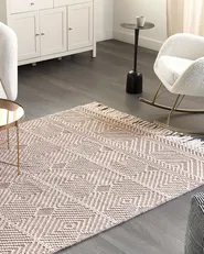 Rug KESTEL Brown Beige 160 x 230 cm Wool_855599