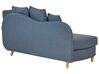 Chaise longue côté droit en tissu bleu MERI II_881339