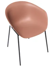 Set di 2 sedie da giardino METEORA Materiale sintetico Marrone_1045246