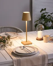 Wireless LED Table Lamp BACEIRO Metal Orange_1061047