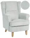 Wingback Chair ABSON Corduroy Light Blue