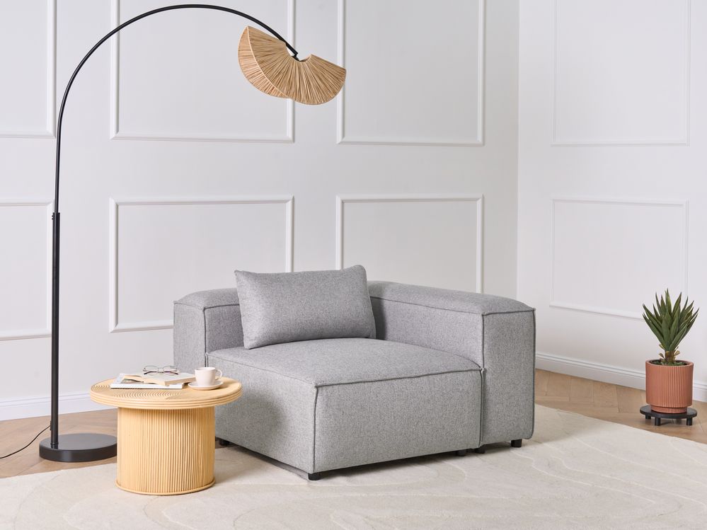 Corner Seat BRANDE Grey Symmetrical