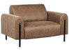 Conjunto de sofás 4 lugares em tecido castanho ASKIM_917712