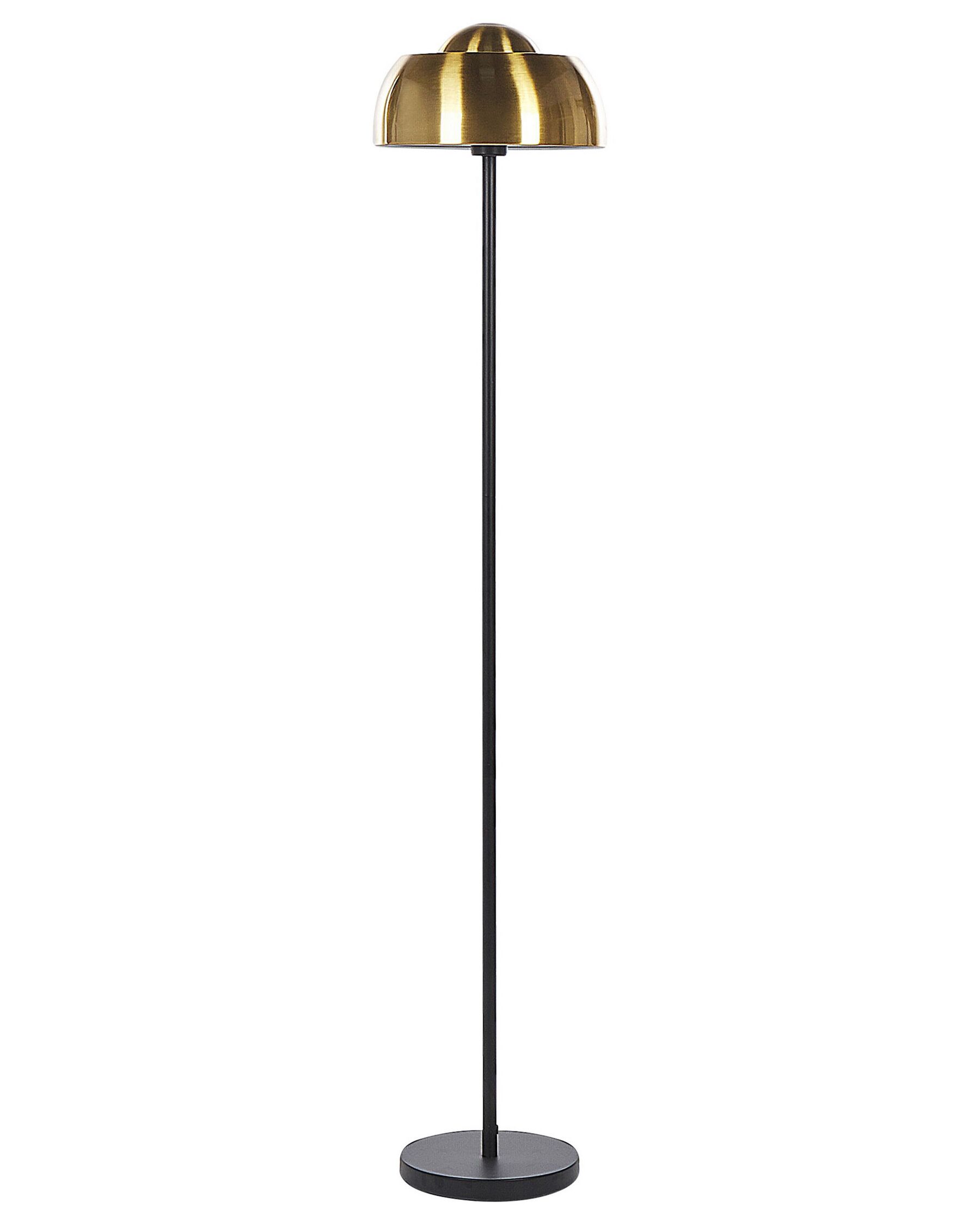 Stojaca lampa 148 cm čierna / zlatá SENETTE_823920