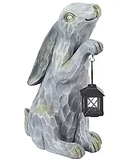 Statuetta da giardino ARGILLY 37 cm Grigio_1178936