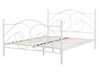 Bílá kovová postel s rámem 160 x 200 cm DINARD_740746