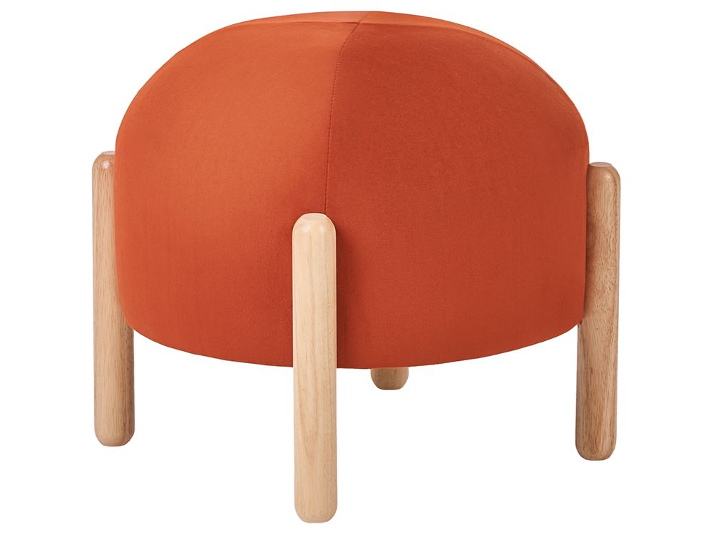 Hocker HELEN Samtstoff Orange