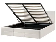 Ottoman Bed MASSOGNES Boucle Off-White 160 x 200 cm_1030366