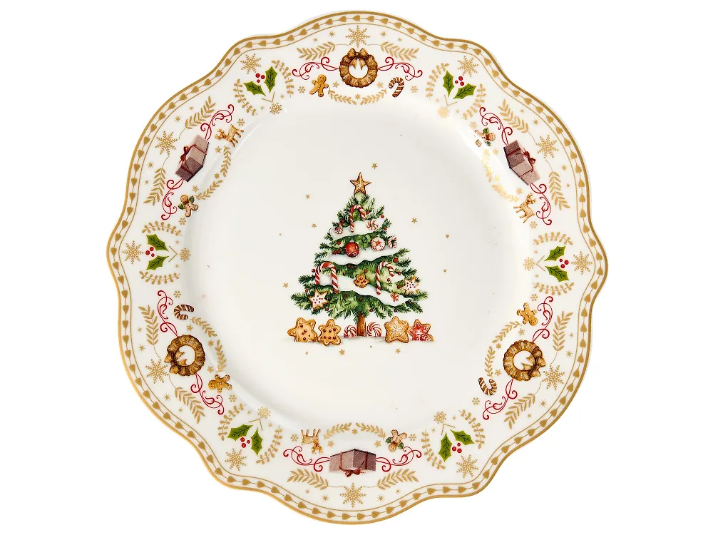 Zastawa stołowa 20-częściowa CARDAMOM Porcelana Biały_1191796