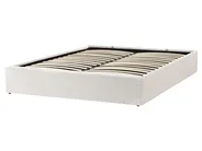 Ottoman Bed without Headboard DINAN Boucle Off-White 160 x 200 cm (EU King Size)_1028955