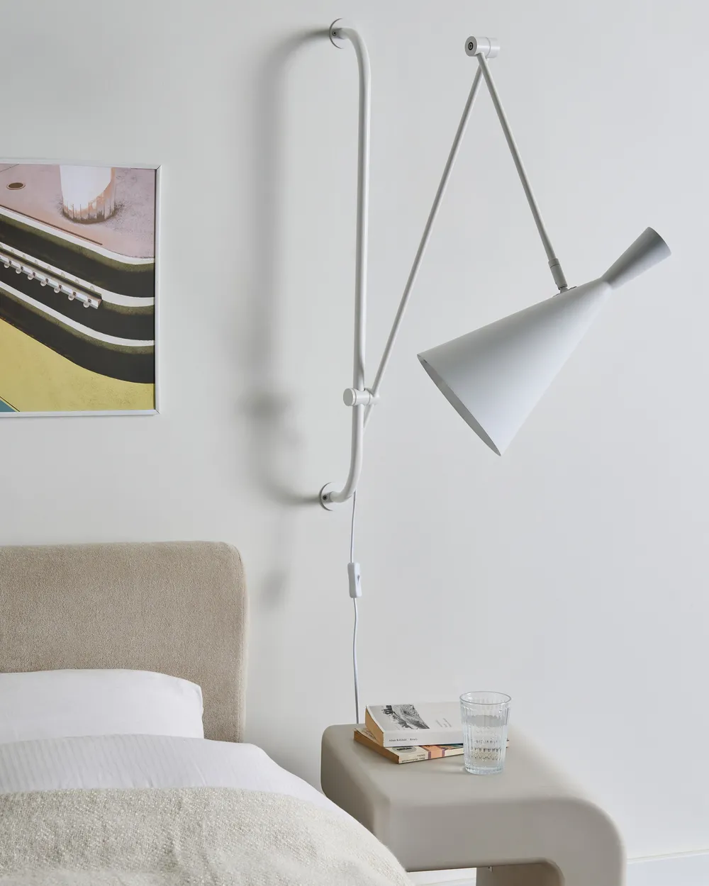 Wall Lamp MARISA Adjustable Metal White_1024988