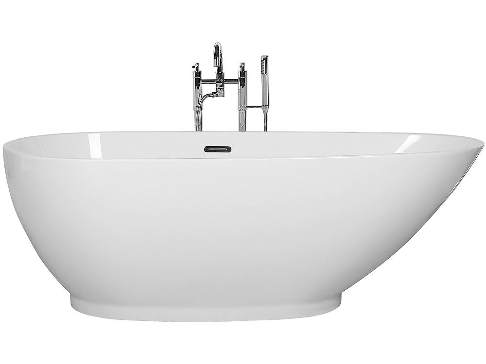 Freistehende Badewanne GUIANA 173 x 82 cm Weiss