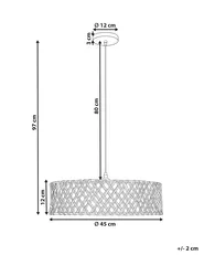 Pendant Lamp BLONDIN Paper Rope Natural_1008503