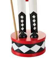 Zestaw 3 figurek dekoracyjnych RICKLEAN 30 cm Dziadek do orzechów Czerwony/ biały_1027637
