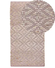 Tappeto GERZE Rosa 80 x 150 cm Cotone_853489