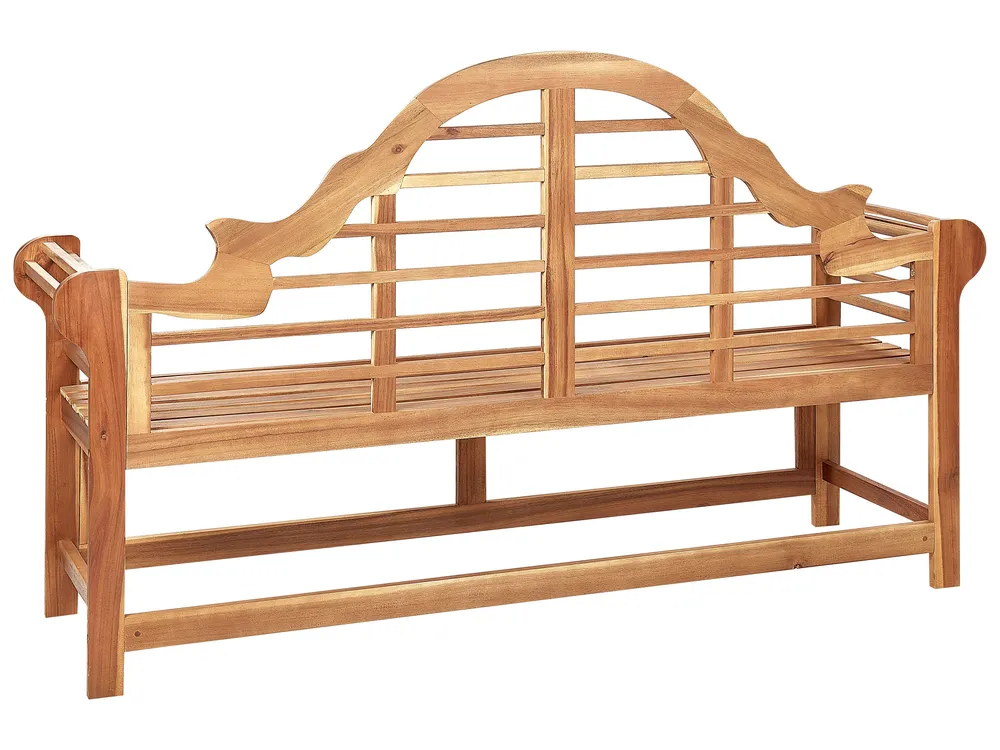 Garden Bench with Cushion MARLBORO 180 cm Acacia Wood Blue_1153739