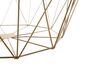 Mesa auxiliar madera clara/dorado 43 cm ELIDA_720054