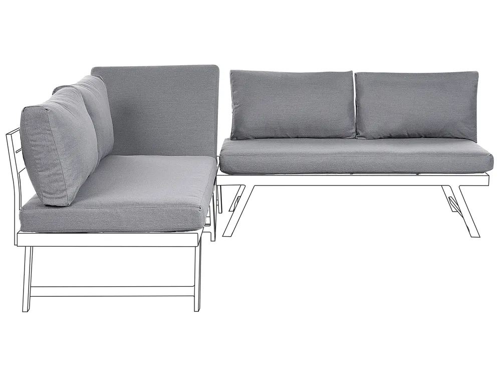 Outdoor Cushion Cover Set COCCORINO Dark Grey