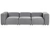 3-Sitzer Sofa Samtstoff grau FALSTERBO_919369