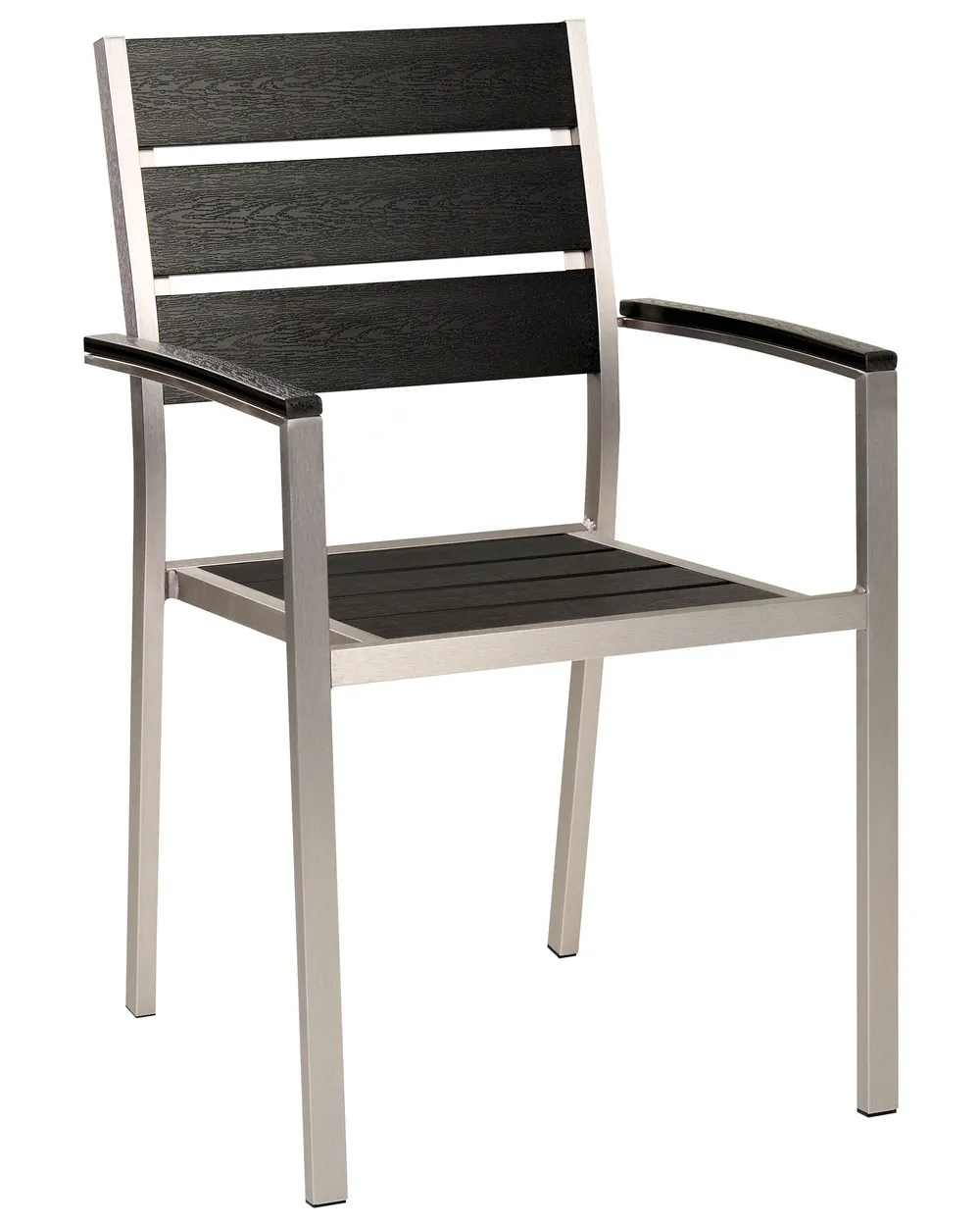 Set of 6 Garden Chairs VERNIO Black/ Silver_862856