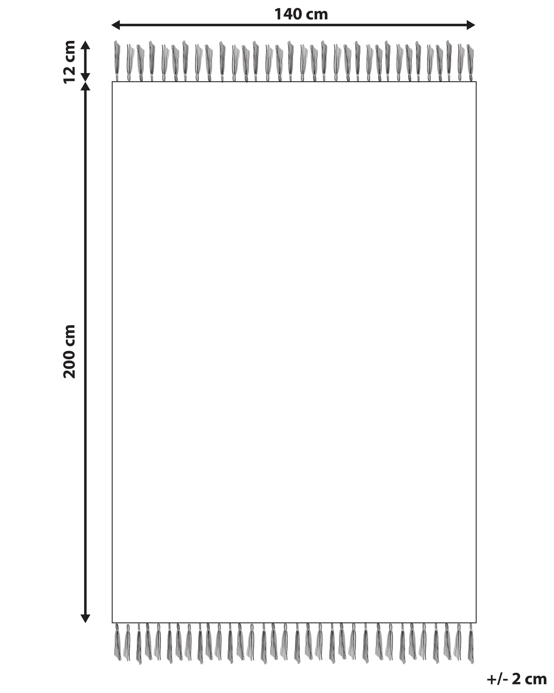 Cotton Area Rug 140 x 200 cm Orange IGDIR_839633