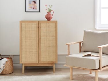 2 Door Sideboard Light Wood NIVO