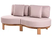 Sofa ogrodowa dla 2 osób ARZELLO Drewno akacjowe Jasnobrązowy_1160319