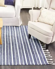 Tappeto BADEMLI Blu scuro 160 x 230 cm_846576