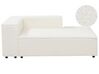 Chaiselongue Bouclé weiss linksseitig APRICA_908205