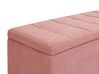 Čalouněný taburet s úložným prostorem růžový OREM_924280