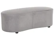 Sofa AMAL mit Ottomane Stoff Grau_1149730