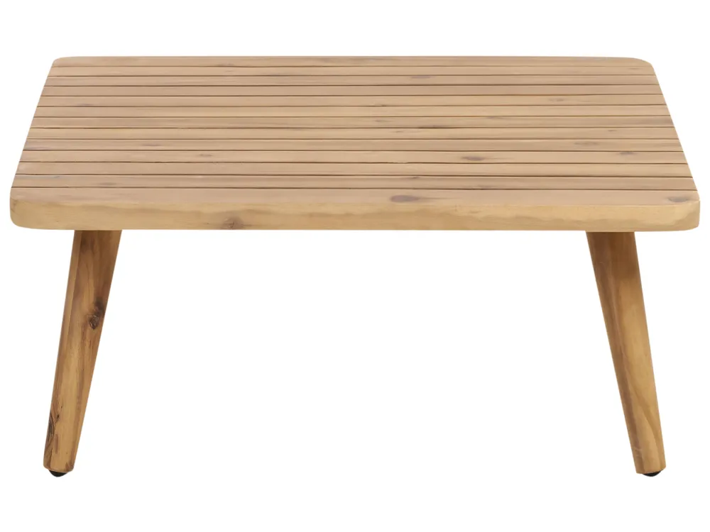 Conjunto de jardín con mesa 4 plazas ACCADIA Madera de acacia certificada Beige claro_952779