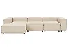 Modular Corner Sofa 4 Seater ARDAL Fabric Beige Right Hand