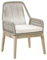 Lot de 2 chaises de jardin beiges OLBIA_771402