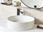 Countertop Basin TEBAR ⌀ 400 mm Ceramic White_922153