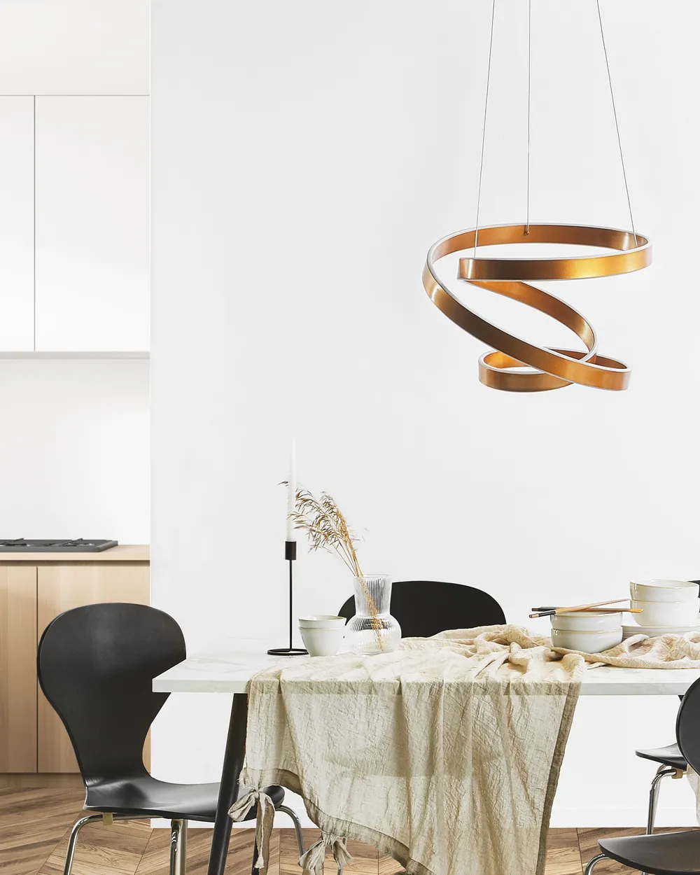 LED Pendant Lamp WANLI Metal Gold_815700