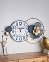 Reloj de pared de hierro azul 90 x 49 cm BERKERIUM_935768