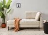 Right Hand Faux Leather Chaise Lounge Light Beige REBAIS_935772