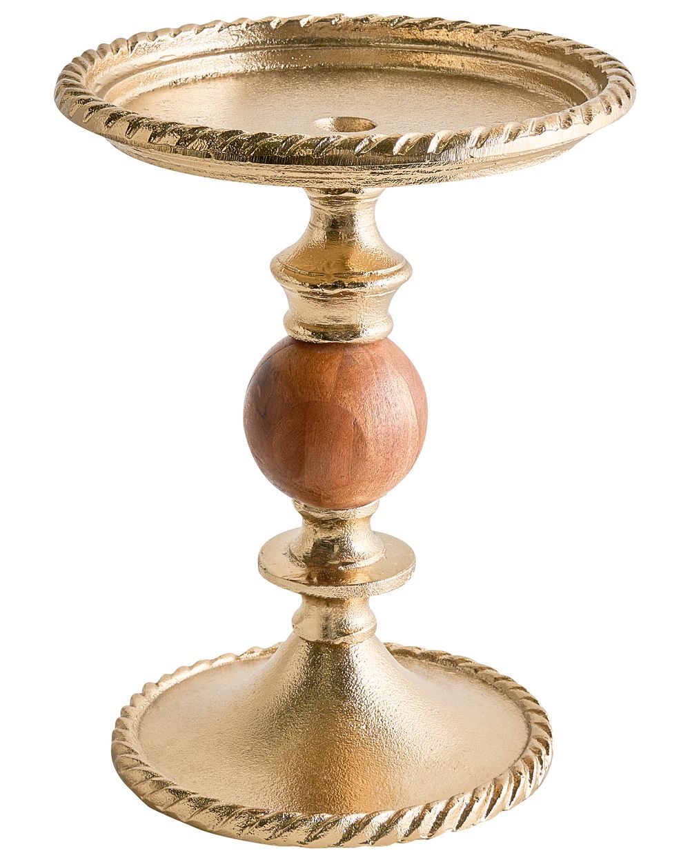 Świecznik VODNO 31 cm Metal Złoty