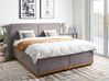 Divan Bed with Storage DYNASTY Fabric Taupe 180 x 200 cm (EU Super King)