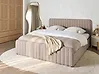Ottoman Bed LUNAN Boucle Beige 180 x 200 cm (EU Super King)