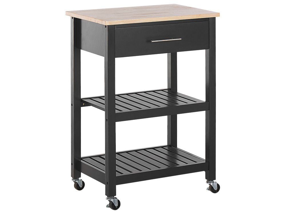 Wózek kuchenny HIUMA Drewno Czarny