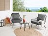 PE Rattan Bistro Set Grey LAURETO_878212