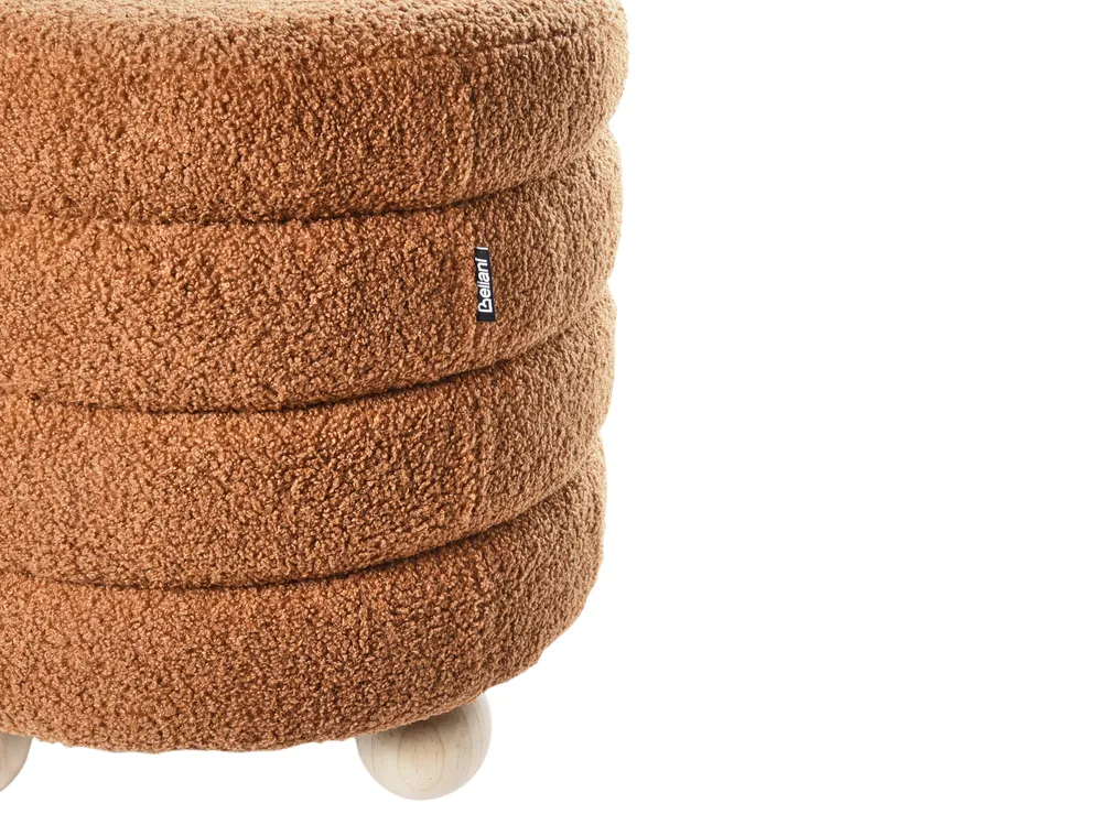 Puf CHILLY Boucle Złoty brąz_961886