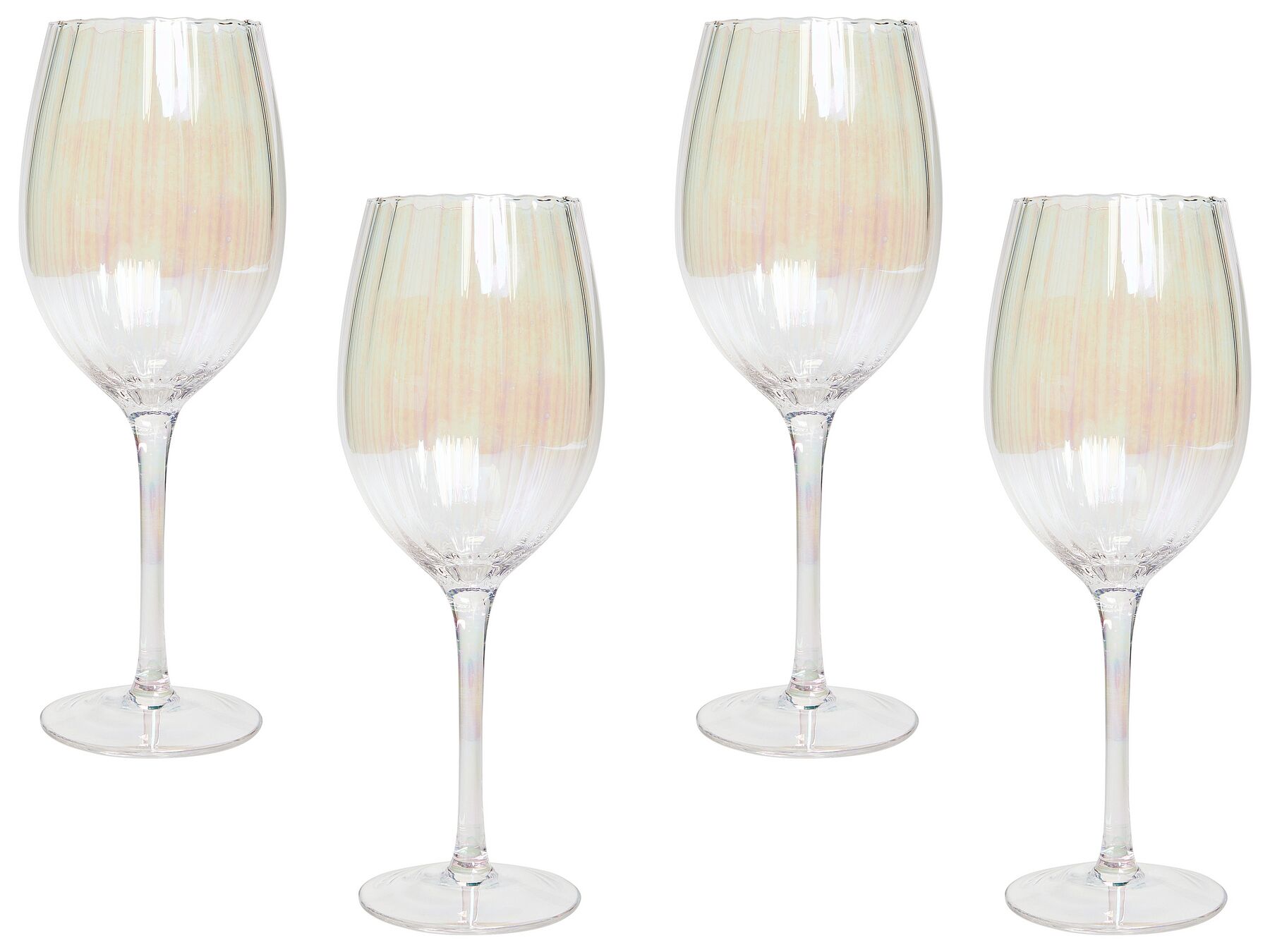 Conjunto de 4 copos de vinho em vidro transparente 530 ml MORGANITE_912902