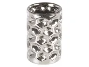 5-Piece Bathroom Accessories Set TIRUA Ceramic Silver_788486